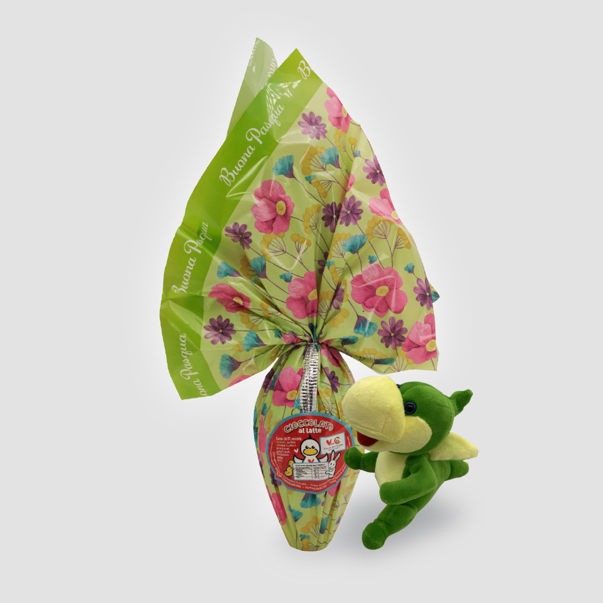 Uovo di cioccolato fondente o al latte con Peluche